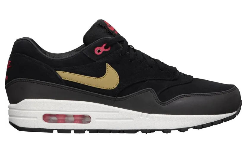 Nike Air Max 1 Gold Hyper Red