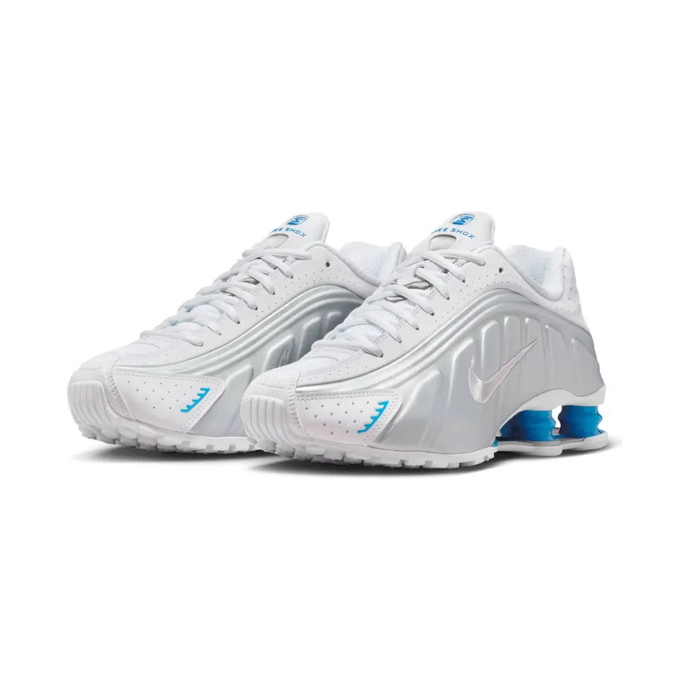 Nike Shox R4 White Blue Hero Silver (AR3565-105)