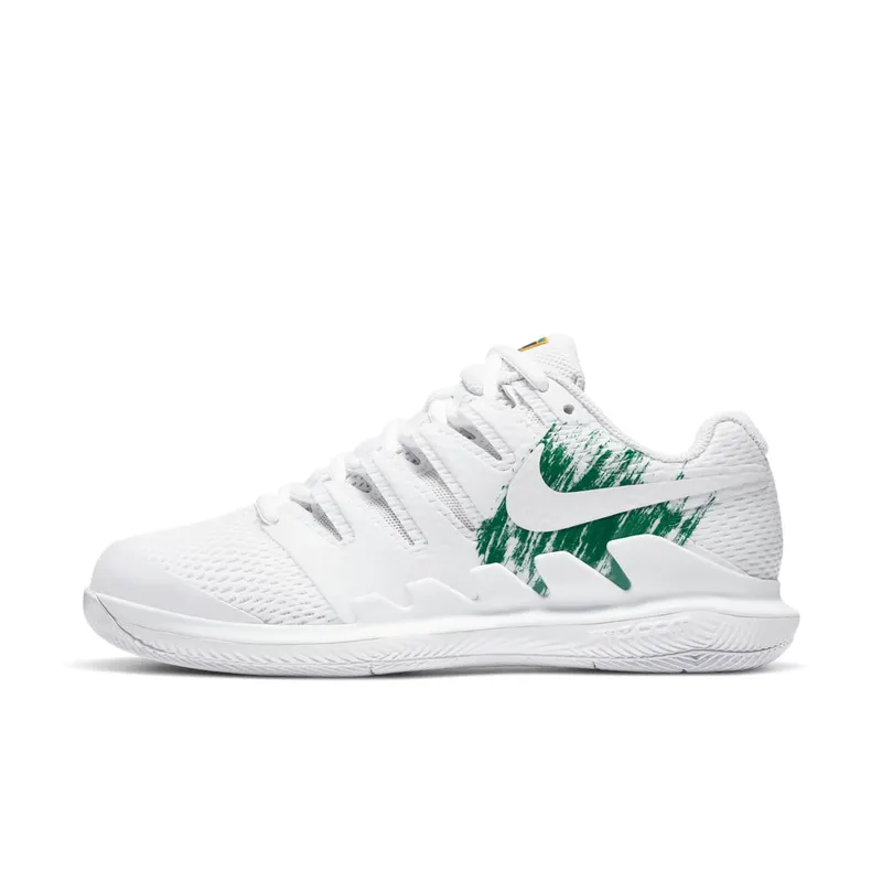 NikeCourt Air Zoom Vapor X Hardcourt – White “White / Clover / Gorge Green” (AA8027-111)