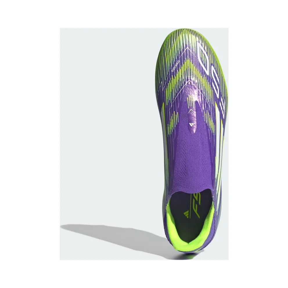 adidas F50 League Laceless FG/MG Purple Rush Cloud White Lucid Lemon (JH7734)