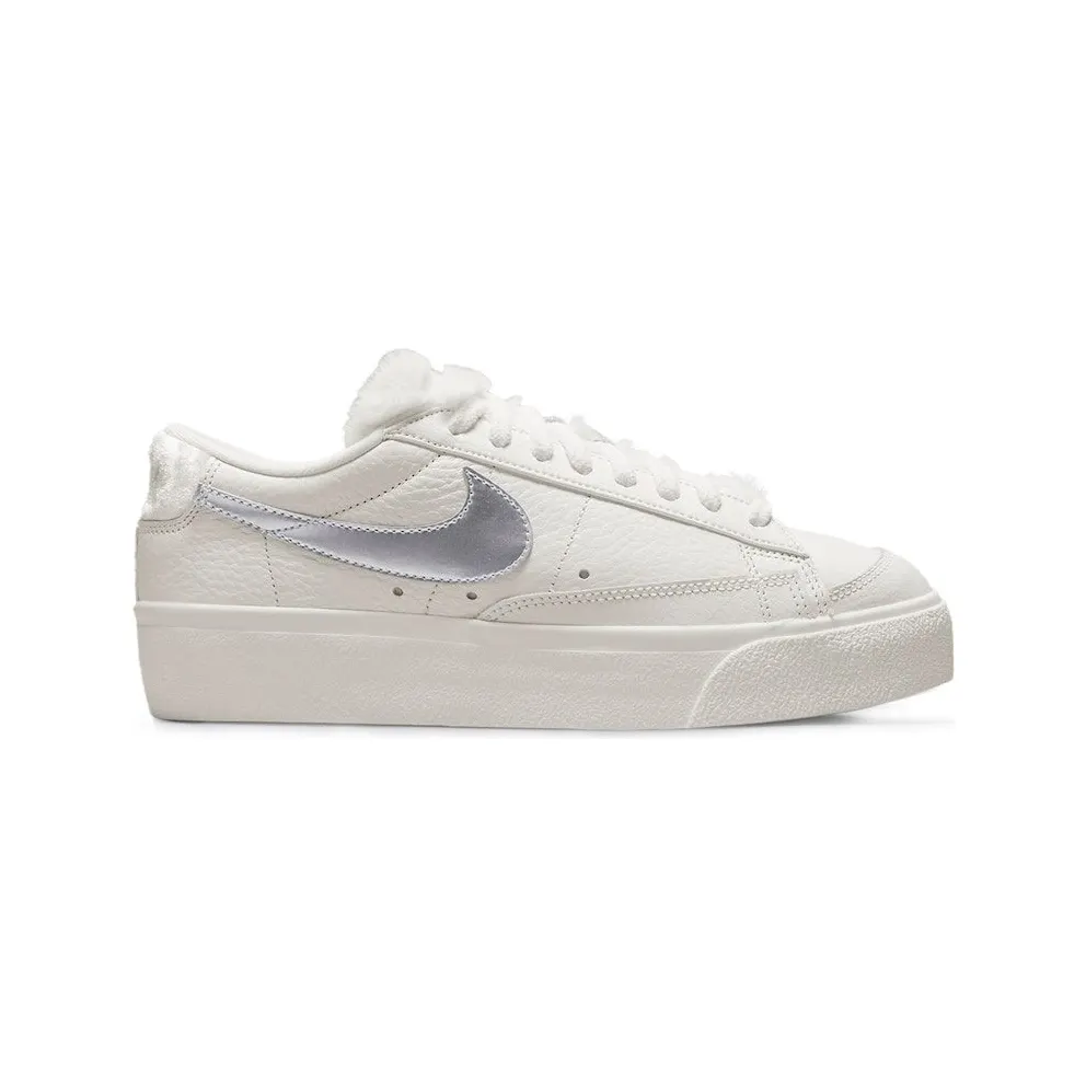 Nike Blazer Low Platform Faux Sherpa Fur (DO8993-100)