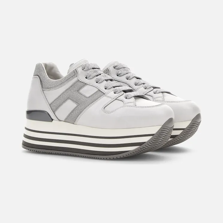 Hogan Maxi H222 Silver White (HXW2830T54LKNF0351)