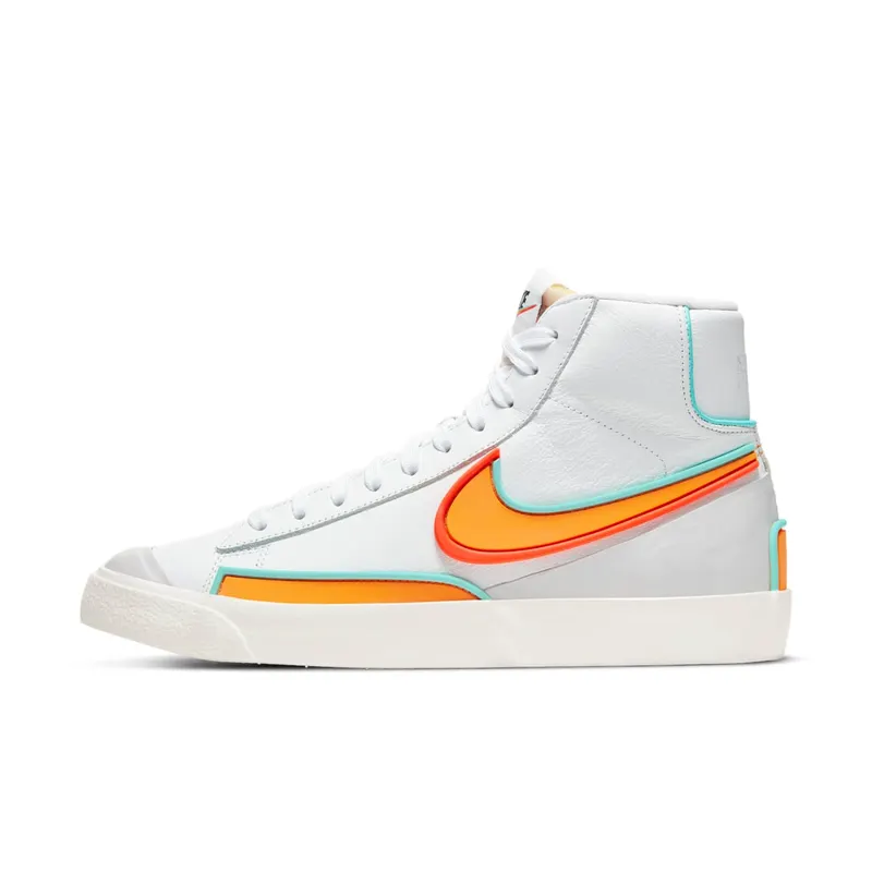 Nike Blazer Mid 77 Infinite Kumquat (W) White/Aurora Green/Bright Crimson (DC1746-100)