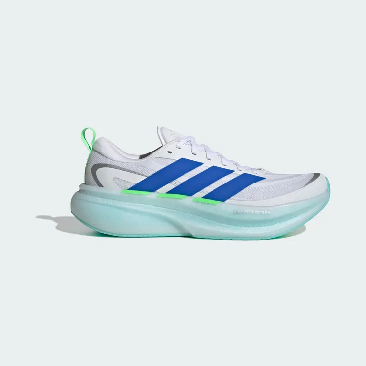 adidas Supernova Glide M Running “Cloud White / Blue / Lime Burst” (KJ8758)