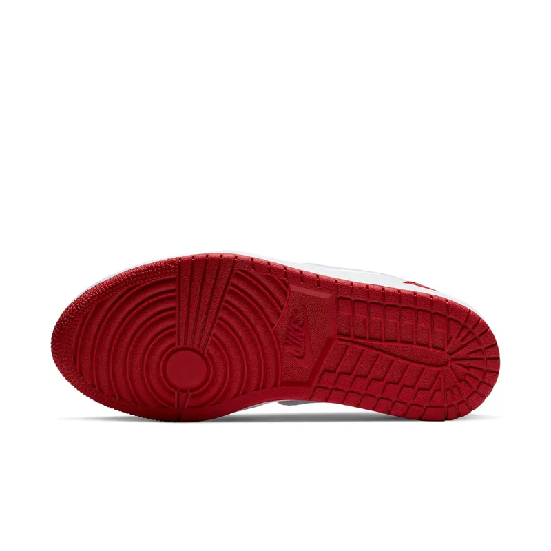 Jordan 1 Retro Low Slip Black Toe (W) White/White-Gym Red-Black (AV3918-102)