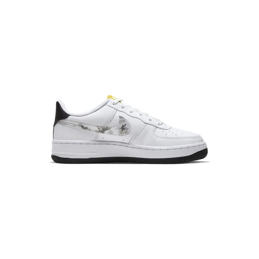 Nike Air Force 1 Low Daisy (GS) White/Speed Yellow-Pale Ivory-White (CW5859-100)