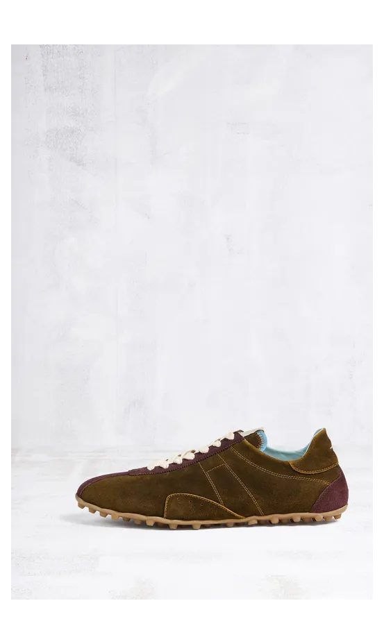 Maison Margiela Sprinters Sneakers Washed Suede Brown (S39WS0143P7857H0091)