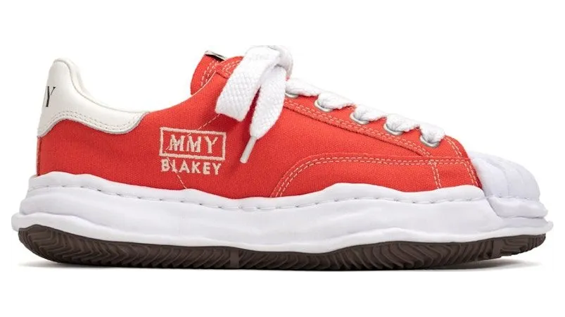Maison Mihara Yasuhiro Blakey OG Sole Canvas Low Red (A08FW735)