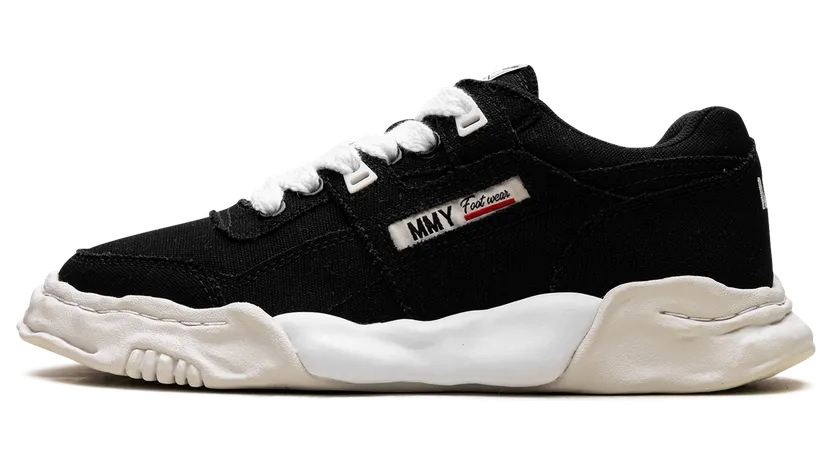 Maison Mihara Yasuhiro Parker OG Sole Cow Canvas Low “BLACK” (A08FW704-BLK)