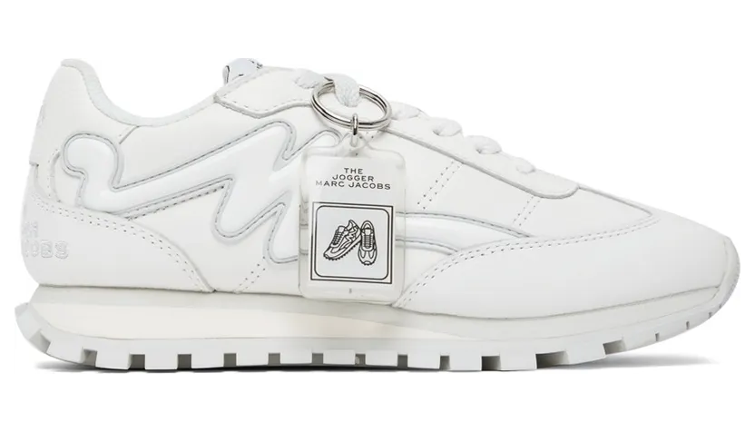Marc Jacobs White ‘The Leather Jogger’ (M9002389)