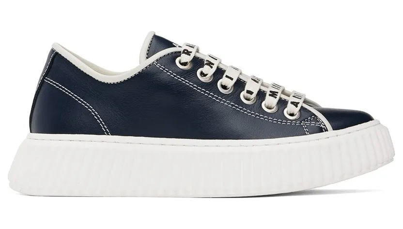 Marni Kids Navy Logo Lace (69012)