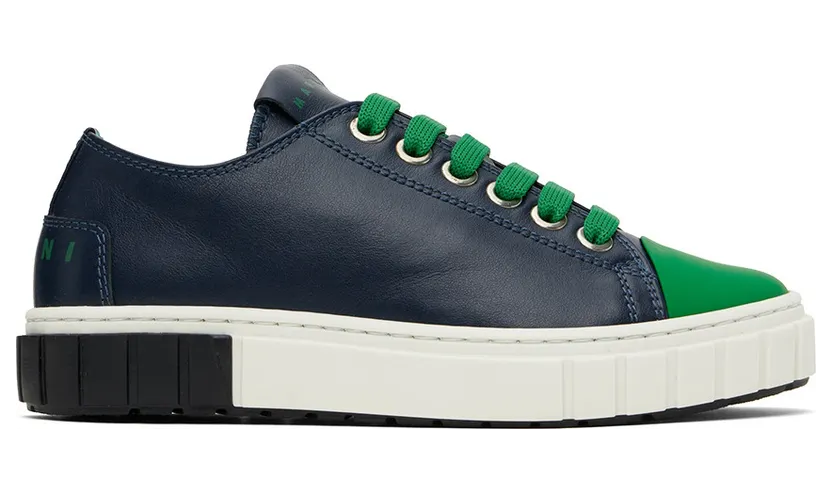 Marni Kids Navy Logo Lace (69019)