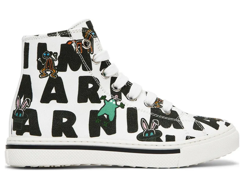 Marni Kids White Graphic High (70401)