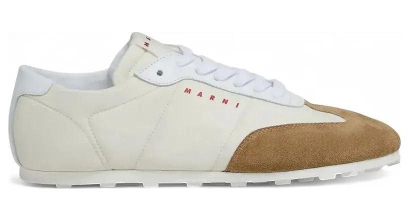 Marni Nylon Softy Soccer Sneaker Off White Desert (SNZU018600 P7406 ZO976)