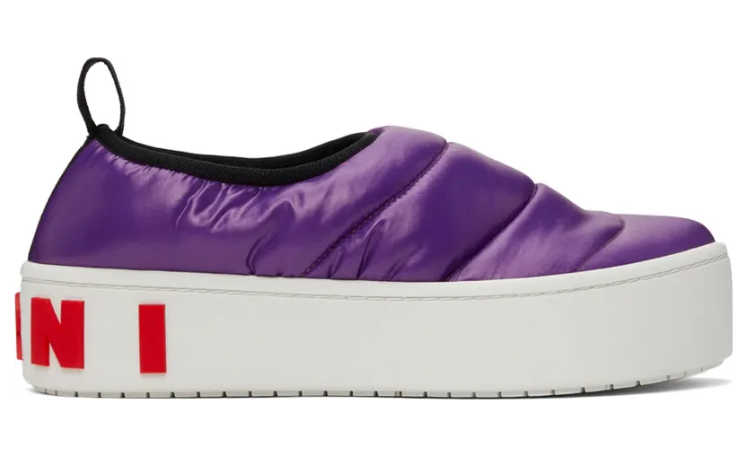 Marni Puffed Nylon Slip-On Low “Purple” (SNZW011103 P4345)