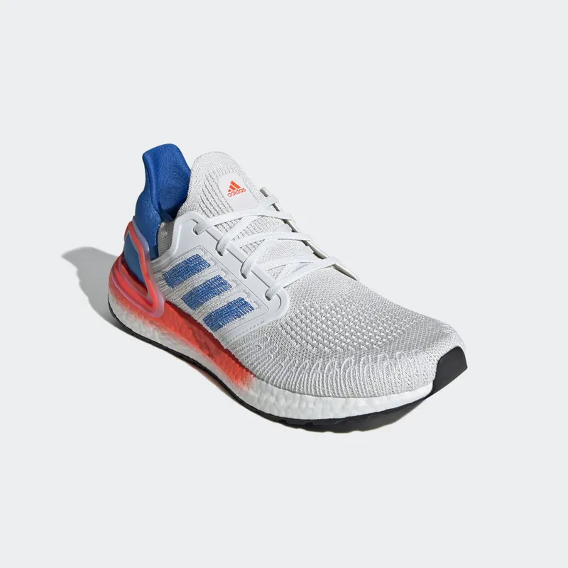 adidas Ultra Boost 20 White Glory Blue Solar Red Crystal White/Glory Blue/Solar Red (EG0708)