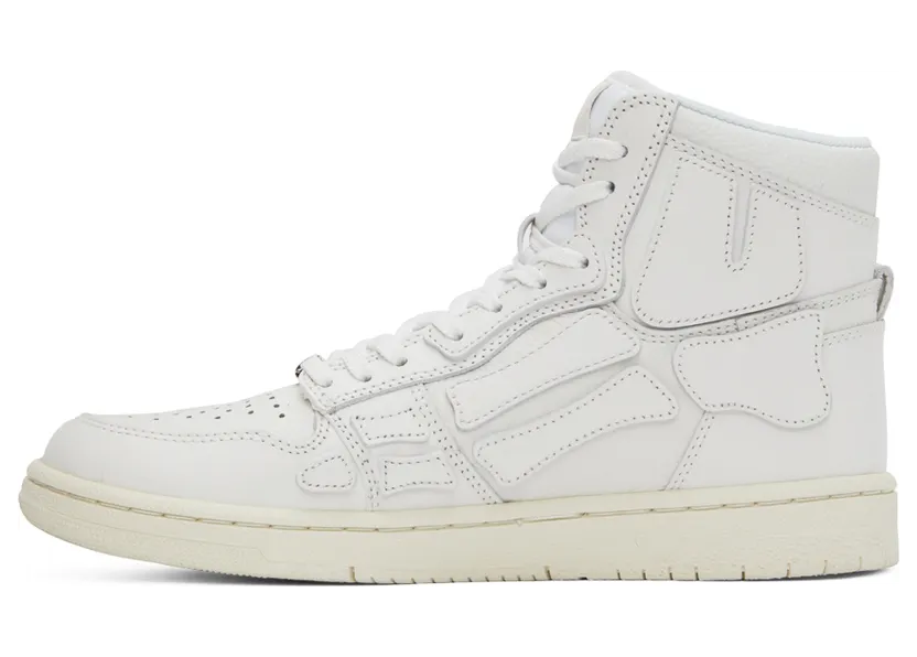 AMIRI White Hi Skel High-Top Sneakers (PF22MFS002-100) (3)