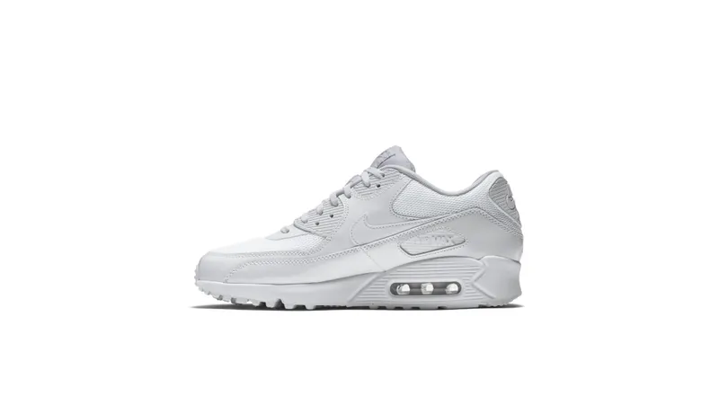 Nike Air Max 90 PRM White White Metallic Silver White/White/Metallic Silver (443817-100)