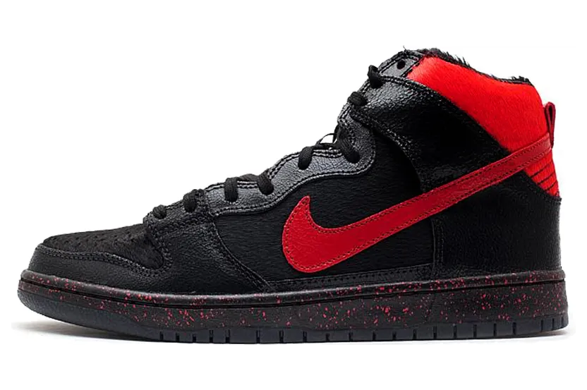 Nike Dunk High Pro Premium SB ‘Krampus’ Black/Gym Red (554673-006)