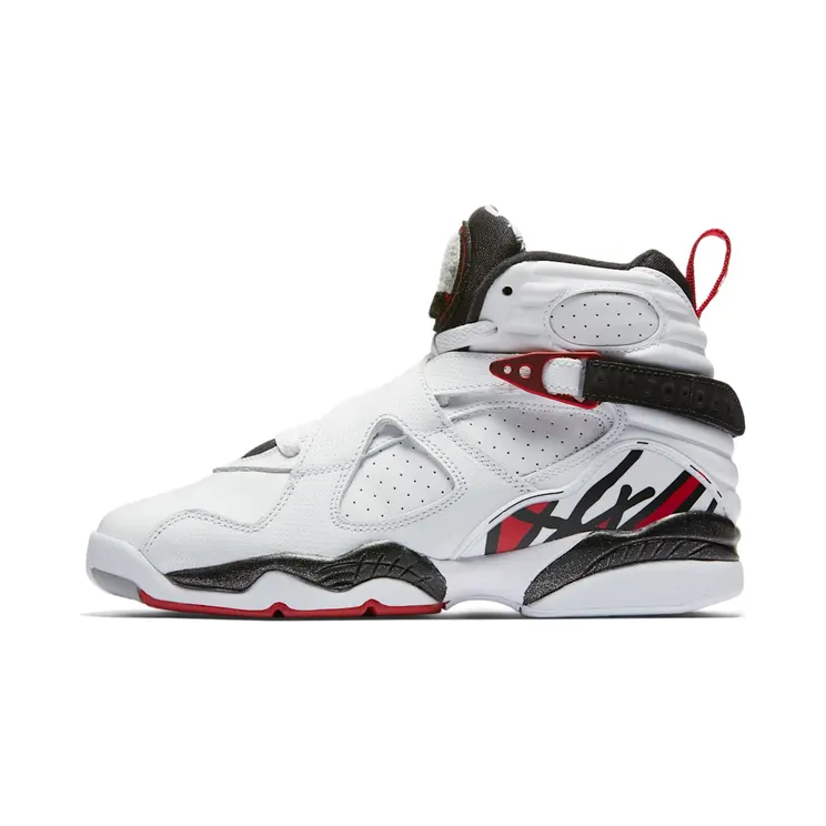 Air Jordan 8 Retro BG Alternate “White / Black / Wolf Grey / Gym Red” (305368-104)