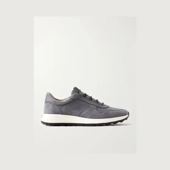 Tod’s Paneled Suede Sneakers Gray (XXM79K0IP51J17)
