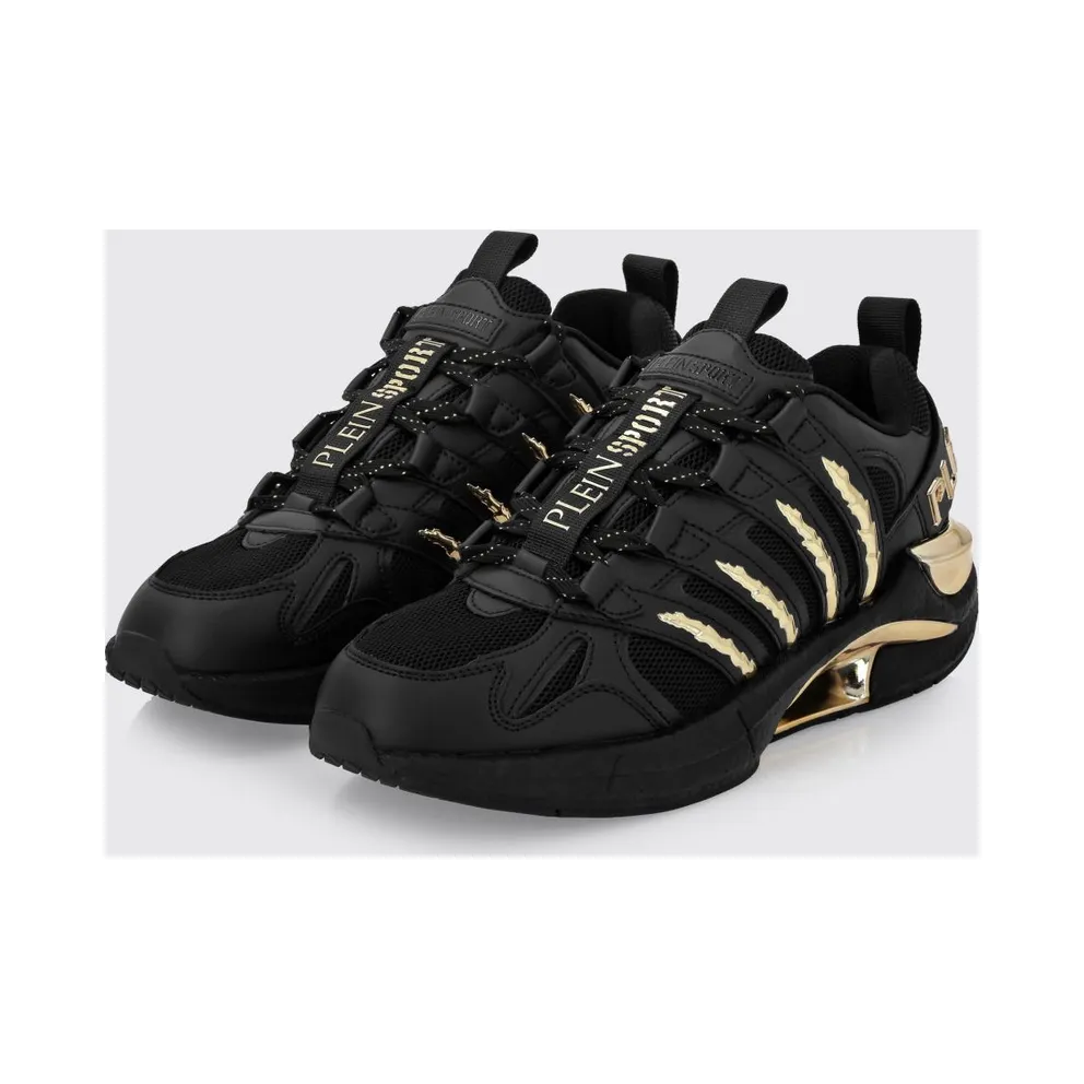 Plein Sport Leather And Mesh Black 1 (FAESUSC0852STE003N0293)