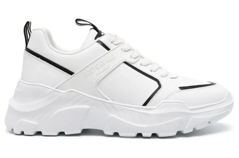 Just Cavalli Klobige Sneakers mit Logo-Prägung – Weiß (76QA3SL9ZP400)