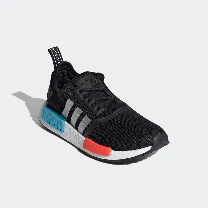 adidas NMD_R1 Core Black / Silver Metallic / Solar Red (FX5024)