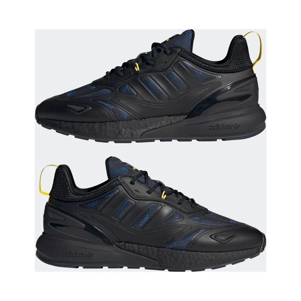adidas Manchester United ZX 2K Boost 2.0 Core Black / Glow Blue / Yellow (GY3514)