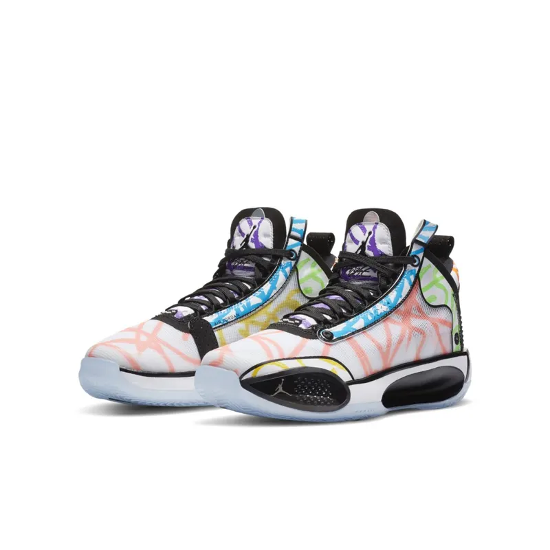 Jordan XXXIV Zion Williamson Coloring Book (GS) White/Black-Multi-Color (DA4450-100)