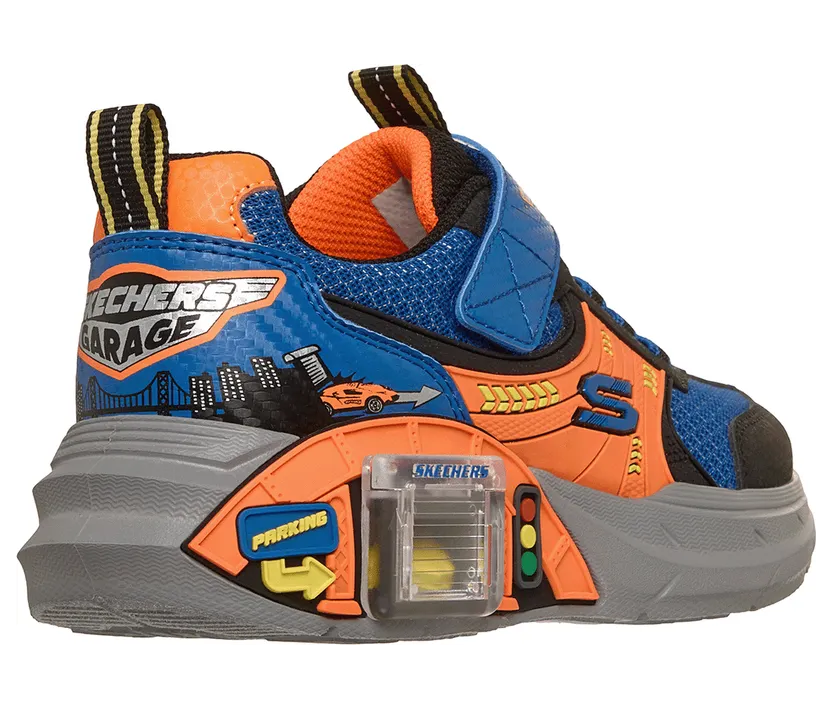 Skechers Garage Sneaker Black/Blue/Orange