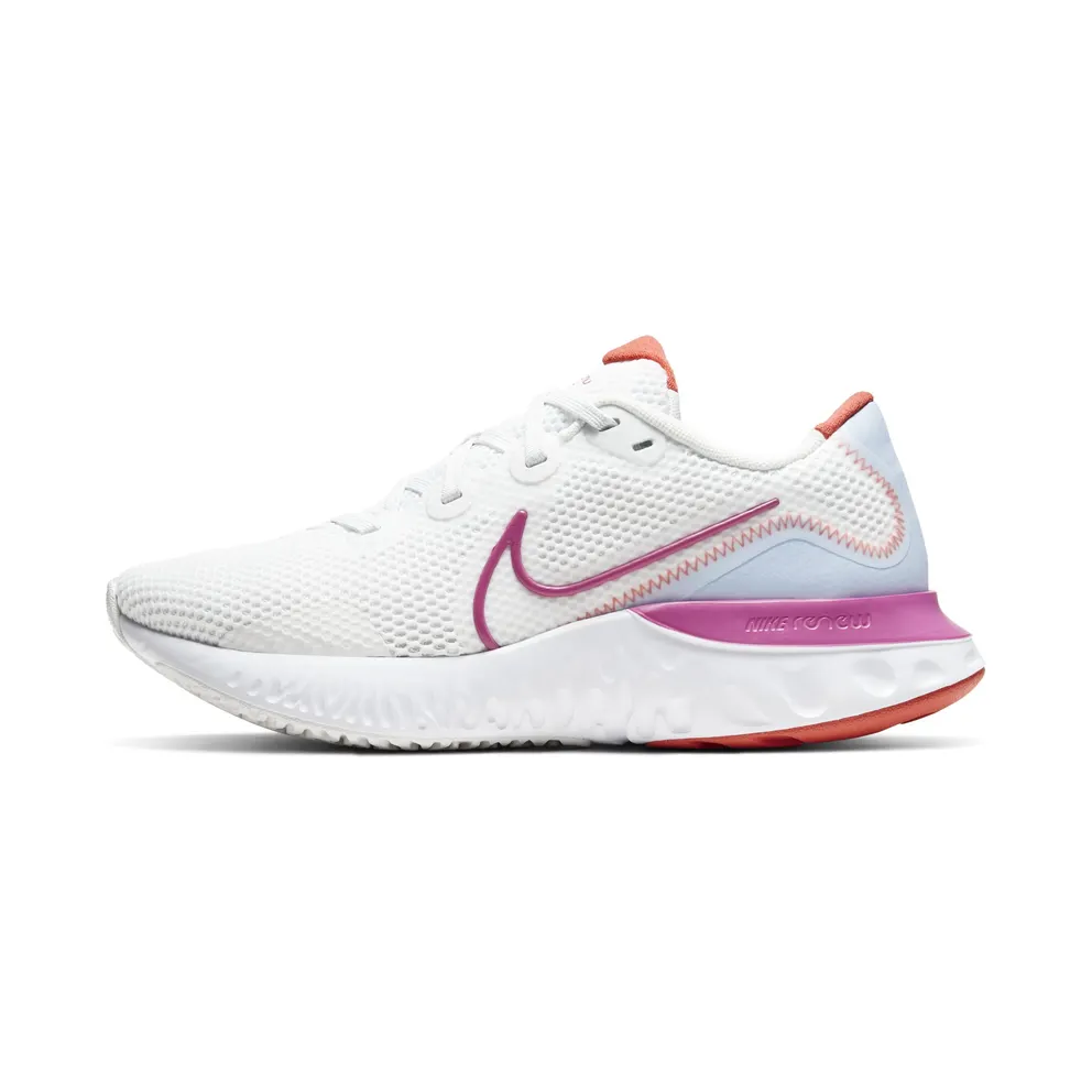 Nike Renew Run “Summit White / Hydrogen Blue / Fire Pink / Ember Glow” (CK6360-100)