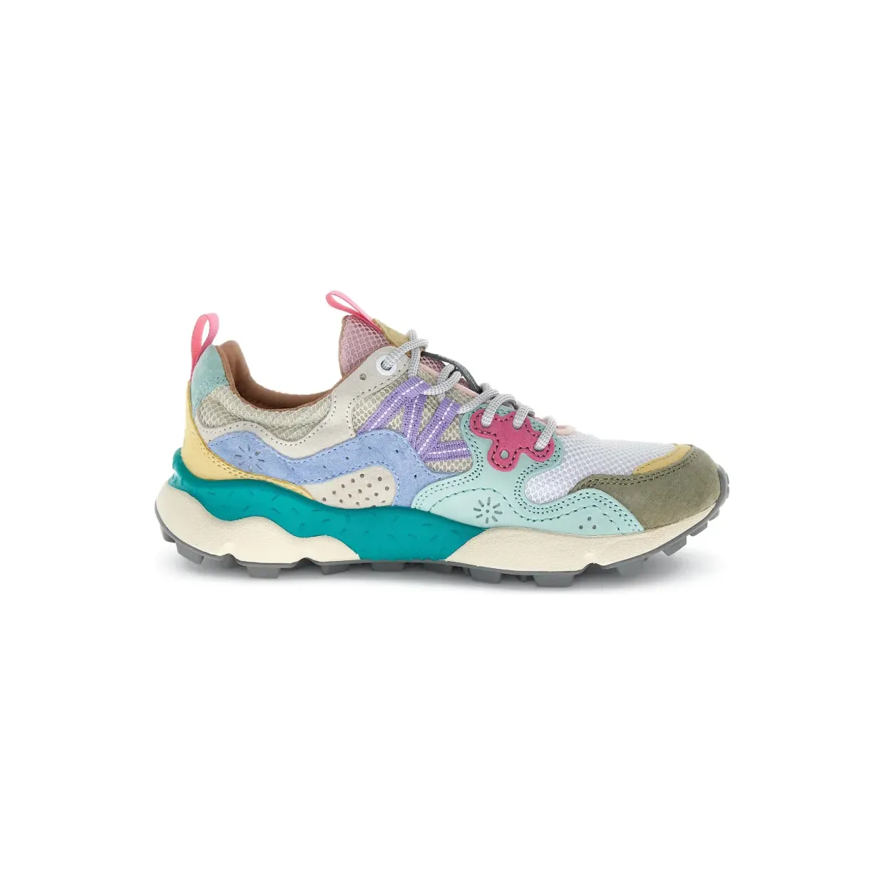 Flower Mountain Nubuck leren “White” (2017817661F16)