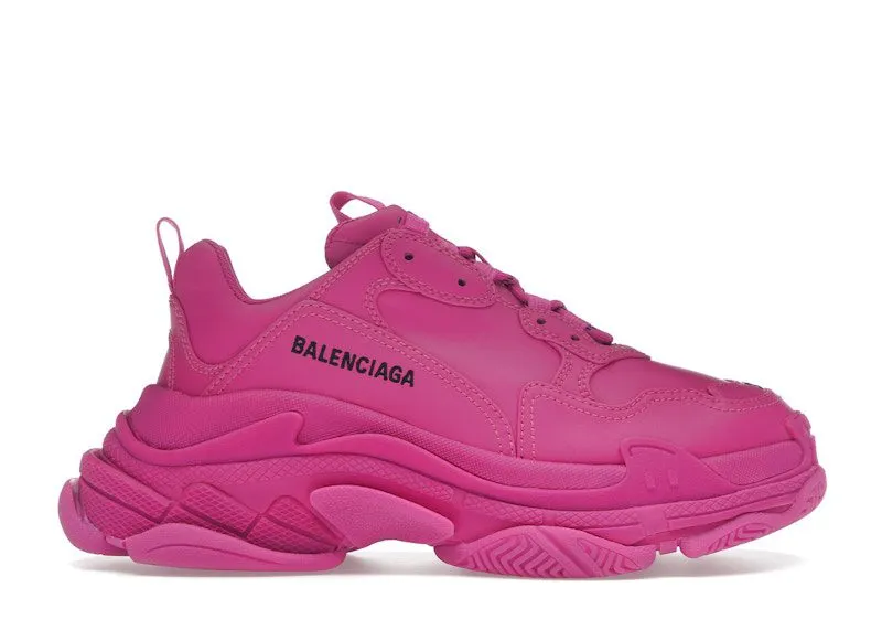 Balenciaga Triple S Faux Leather Dark Pink (524039W2FA55800)