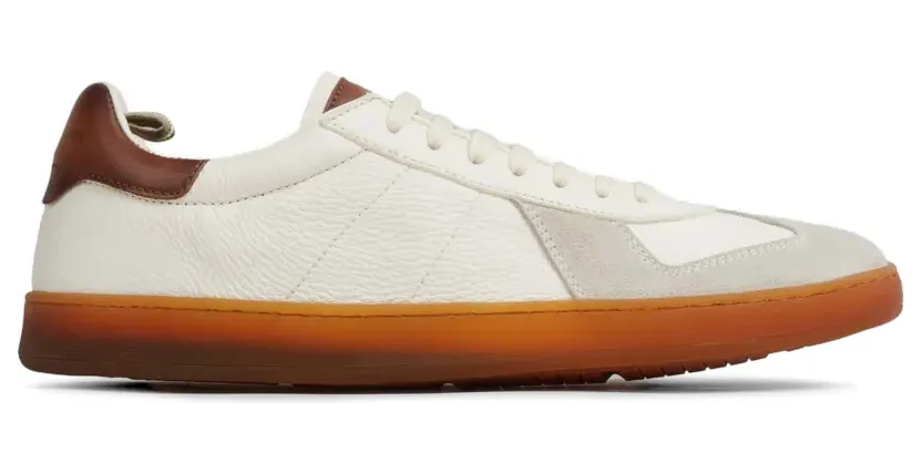 Officine Creative Militia 001 leren met vlakken “White” (OCUMILI001LC170)