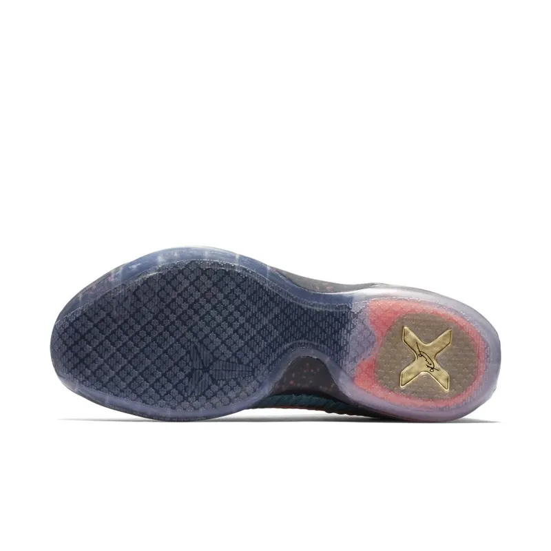 Nike Kobe 10 Elite Low Drill Sergeant Dark Atomic Teal/Mineral Teal-Black-Total Orange (747212-303)