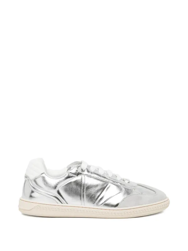 Versace Greca Court Sneakers im Metallic-Look – Silber (10218631A17248)