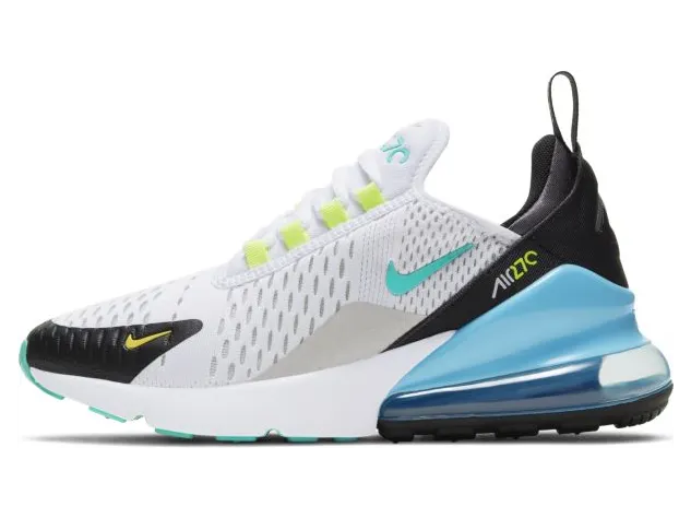 Nike Air Max 270 White Hyper Jade (GS) (DJ4604-100)