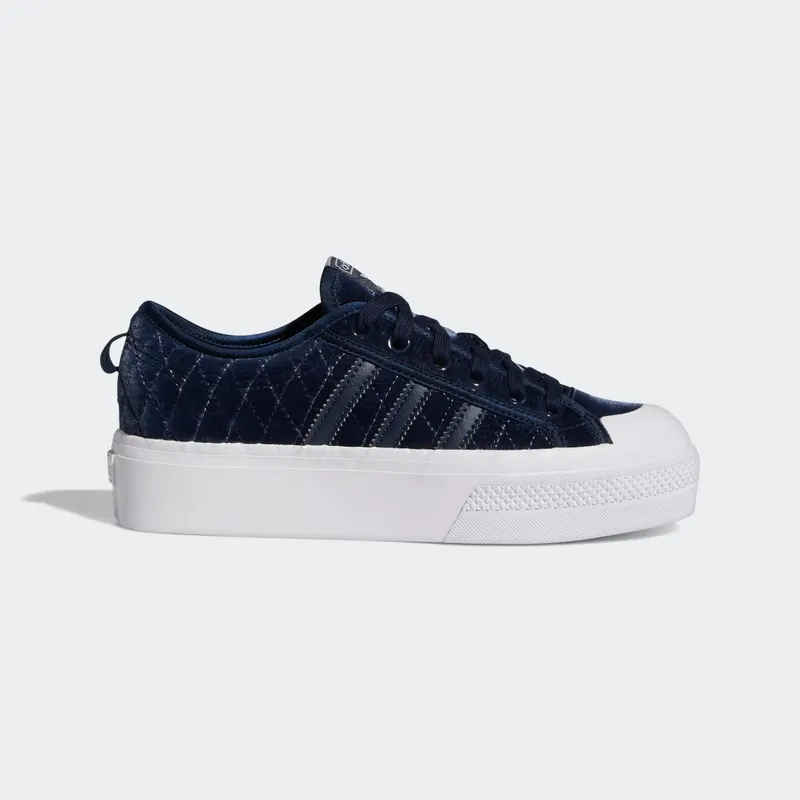 adidas NIZZA PLATFORM W Navy Blue / White / Cloud White (H02685)