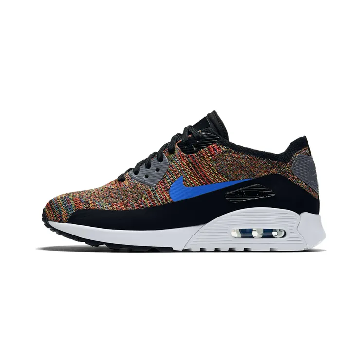Nike Air Max 90 Ultra 2.0 Flyknit Black Medium Blue Cool Grey (W)