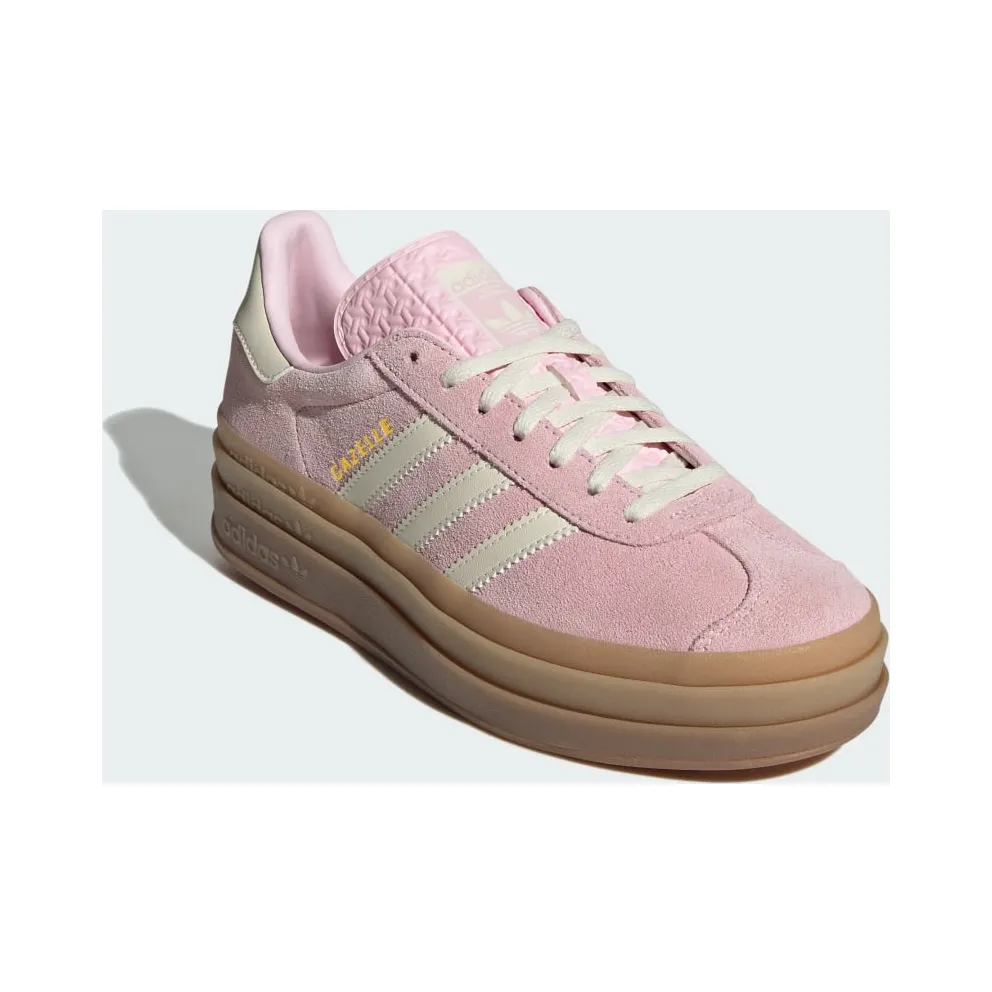 Adidas Gazelle Bold Clear Pink / Cream White / Gold Metallic (JQ7777)