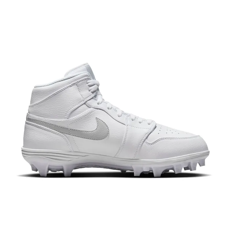 Jordan 1 Mid TD Cleat White Grey Fog (FJ6805-101)