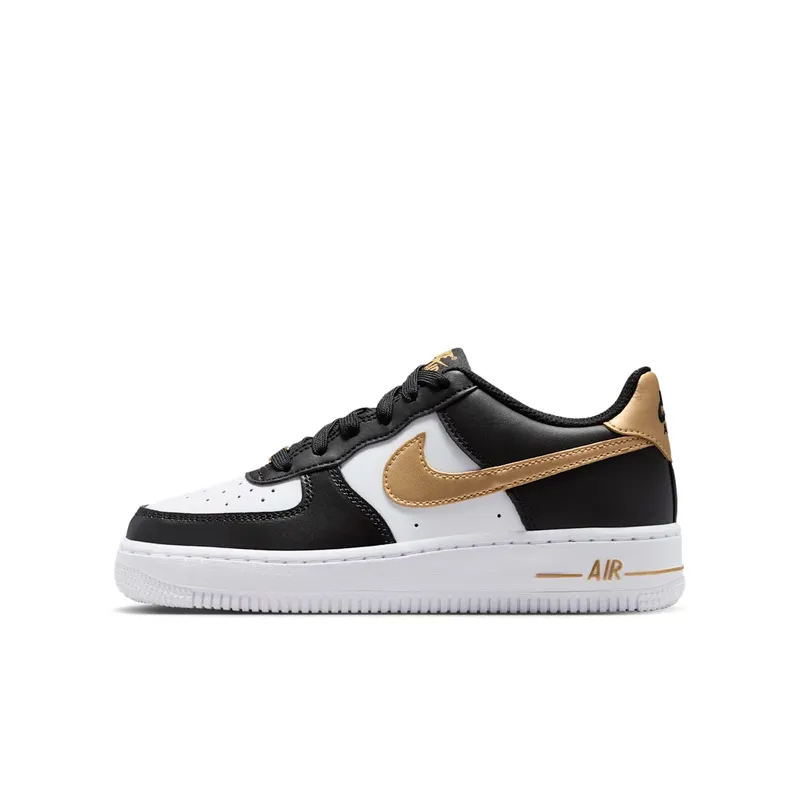 Nike Air Force 1 Low Black White Metallic Gold (CT3839-009)