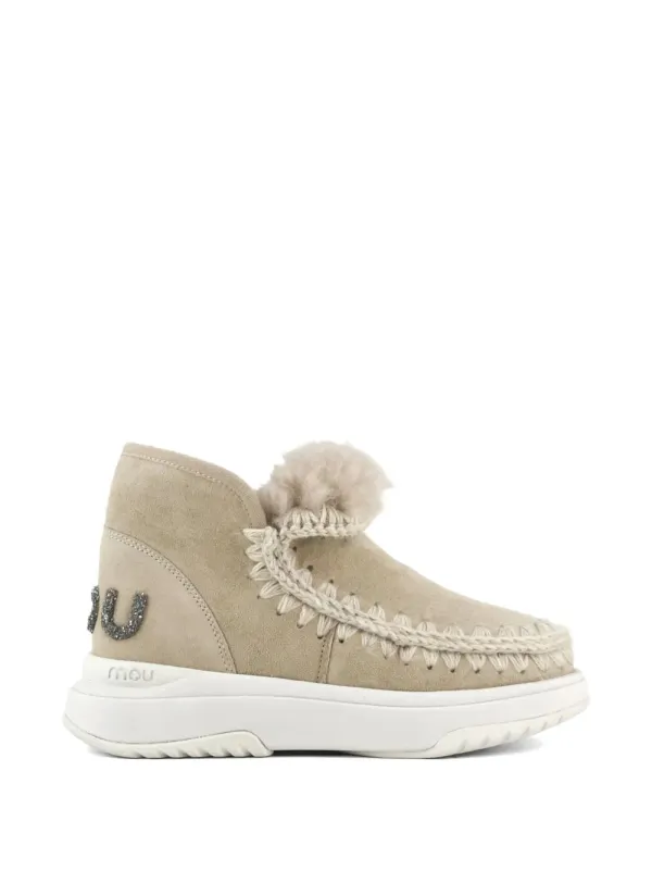 Mou Jogger with logo and glitters – Beige (MUFW421001ACAM)