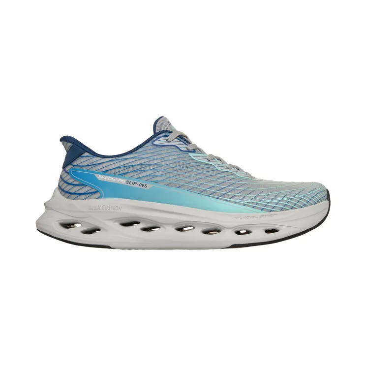 Skechers Slip-ins: Max Cushioning Glide-Step “Sapphire Grey / Blue” (220425GYBL)