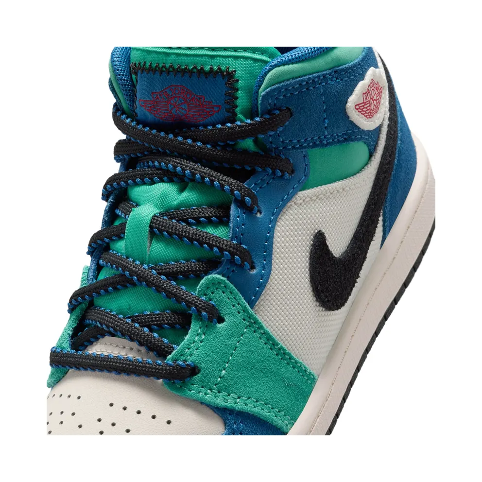 Air Jordan 1 Chalk/True Blue/Kinetic Green/University Red (IO2056-100)