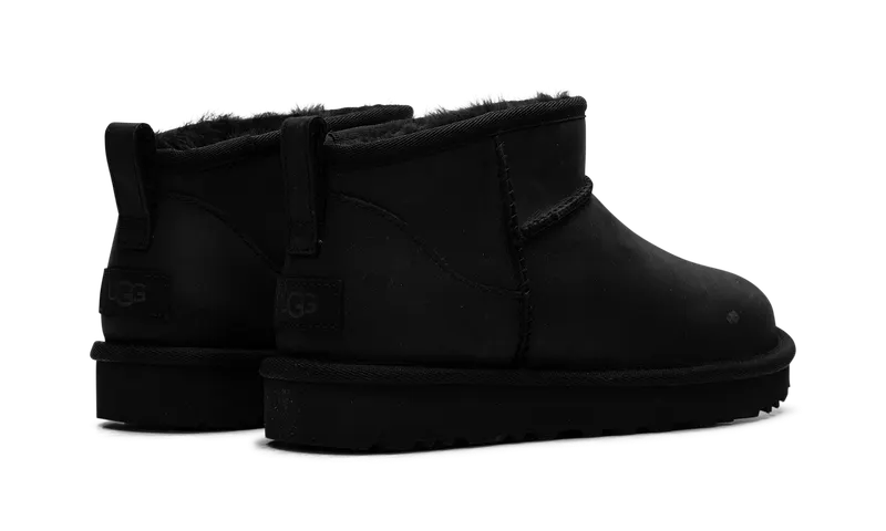 Ugg Classic Ultra Mini Leather “Black” (1174210-BLK)