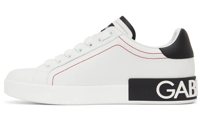 Dolce & Gabbana White & Red Portofino Sneakers (CS1760 AH526) (3)