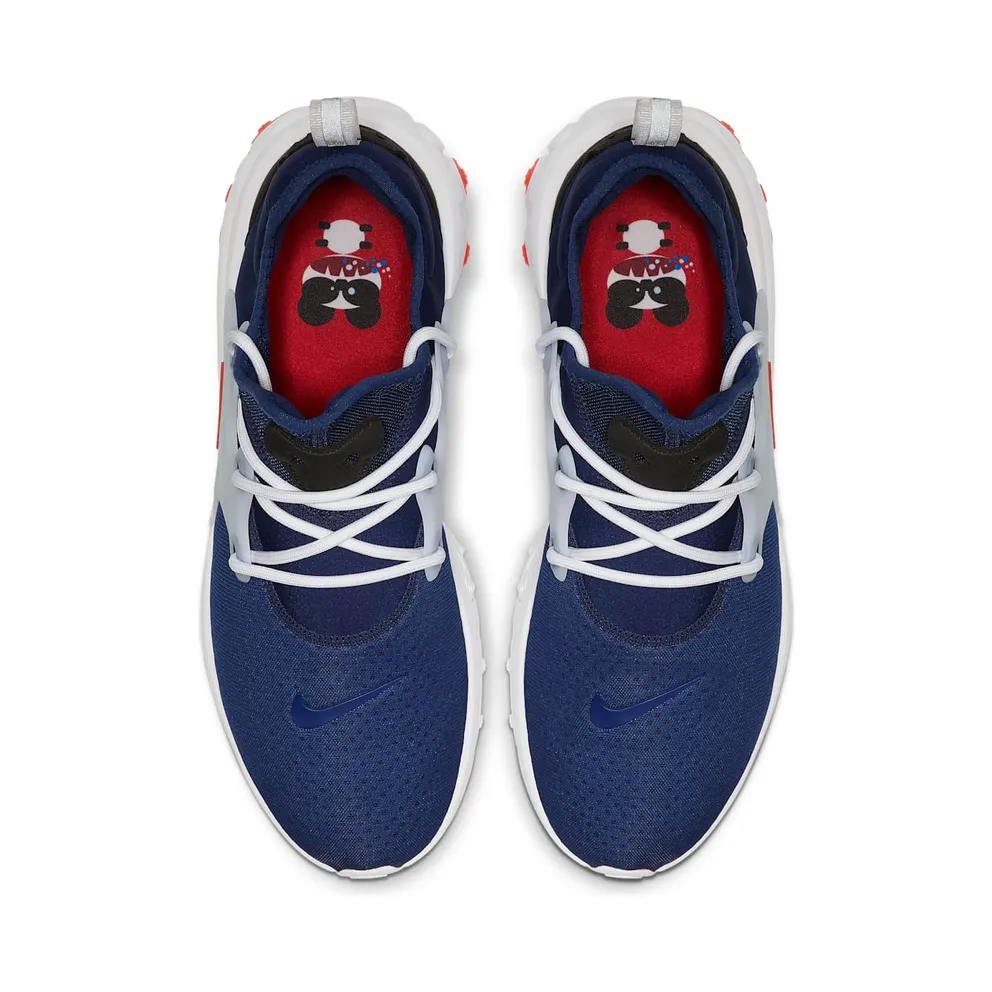 Nike React Presto Rabid Panda Blue Void/Habanero Red-Team Red-Black-White (AV2605-400)