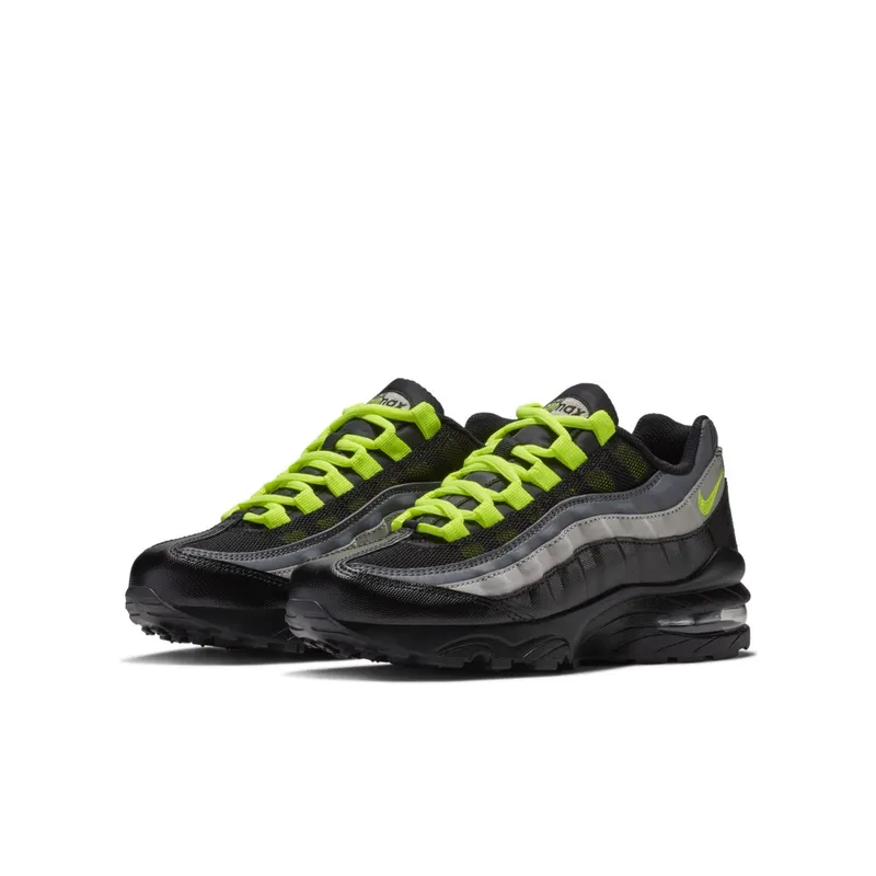 Nike  Air Max 95 Black Volt (GS) Black/Dark Grey/Light Bone (905348 022)